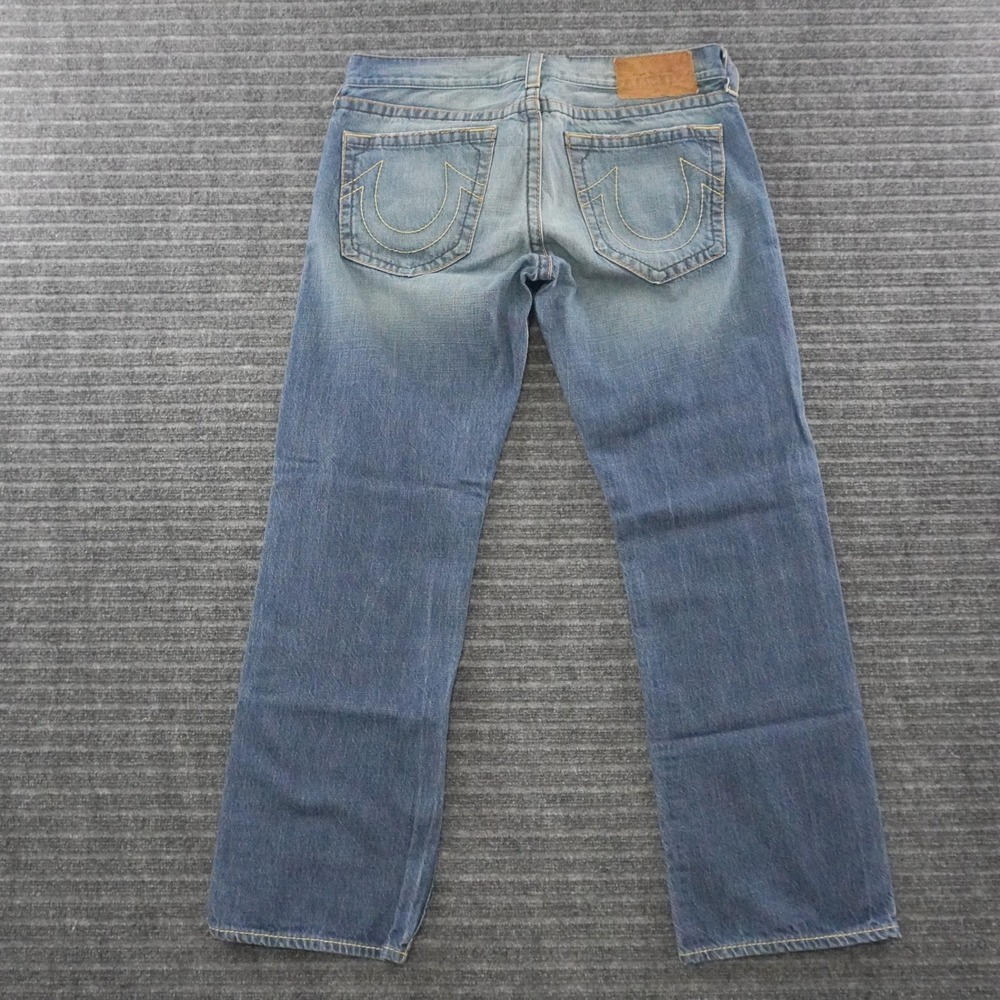 Vintage Y2K True Religion Ricky Jeans 38 Blue Straight Leg Made in USA Denim
